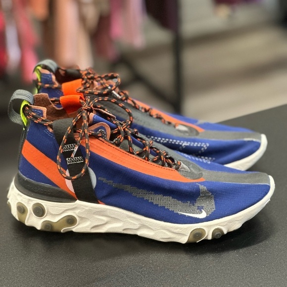 Men’s Nike‎ Blue React mid run shoes SZ 7.5